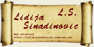 Lidija Sinadinović vizit kartica